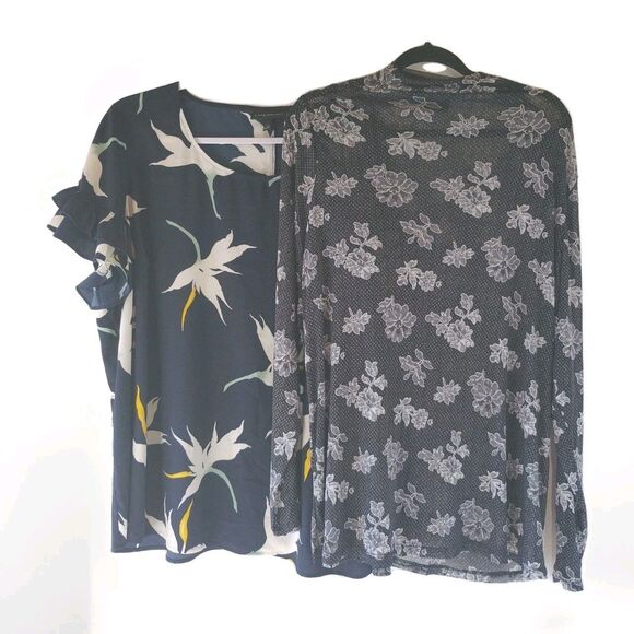 Lane Bryant women's bundle of 2 floral tops size 22 - Picture 1 of 8